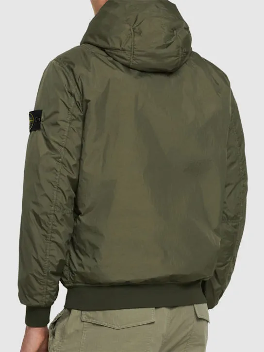 Stone Island   Hooded padded bomber jacket 