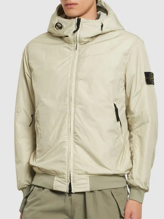 Stone Island   Hooded padded bomber jacket 