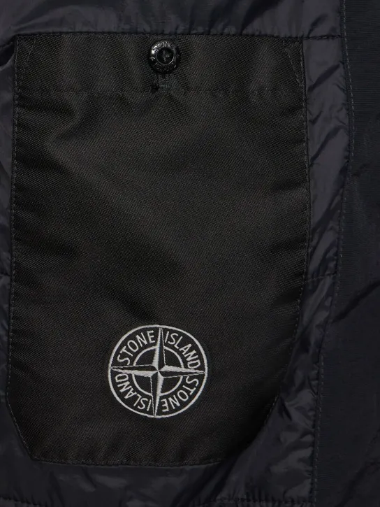 Stone Island   Hooded padded bomber jacket 