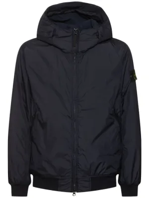 Stone Island   Hooded padded bomber jacket 