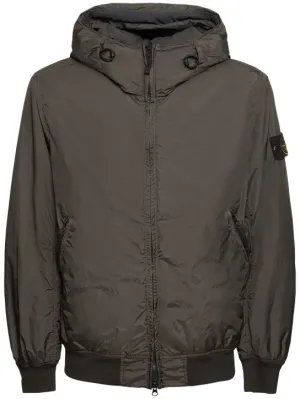 Stone Island   Hooded padded bomber jacket 