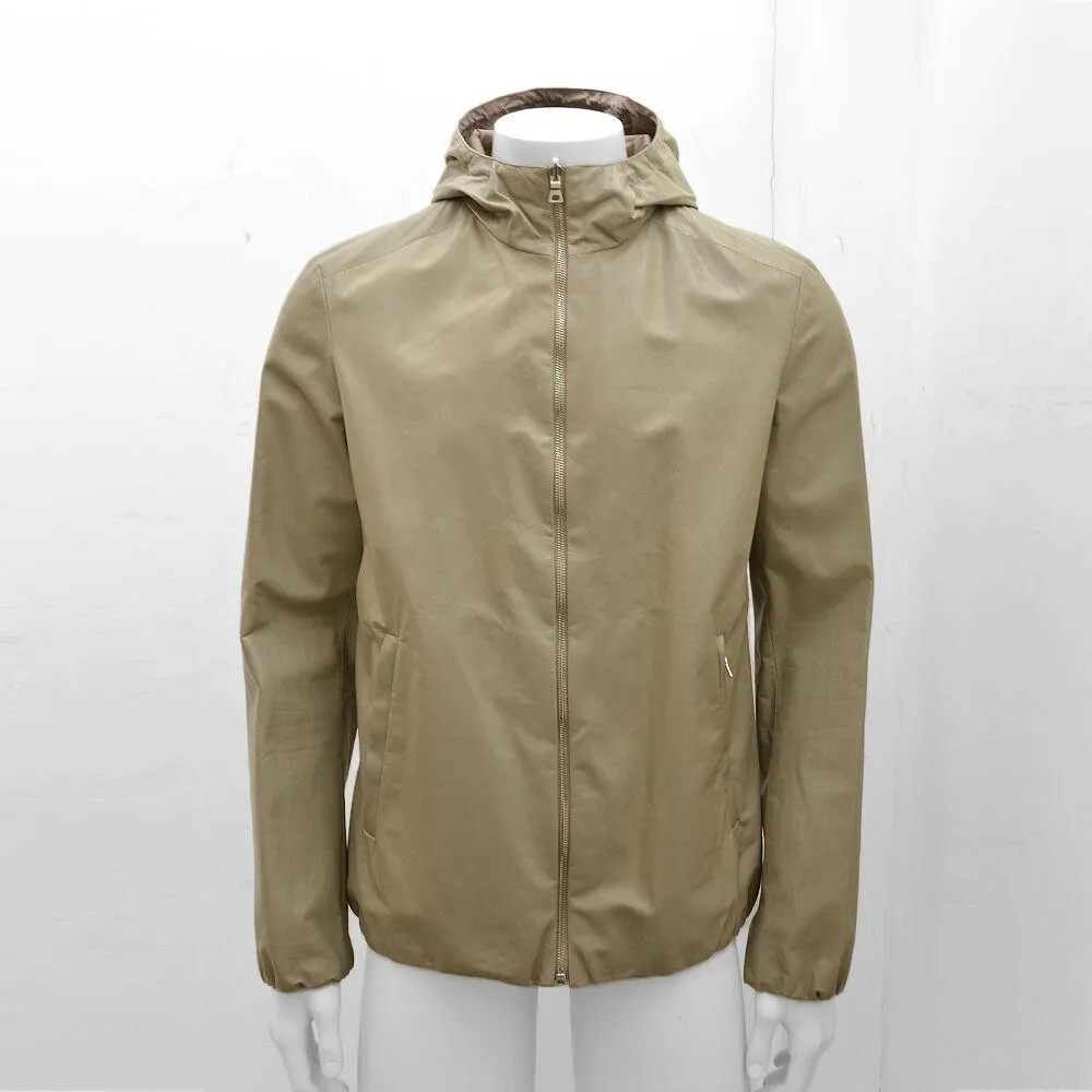 Tan Kangaroo Leather Reversible Jacket