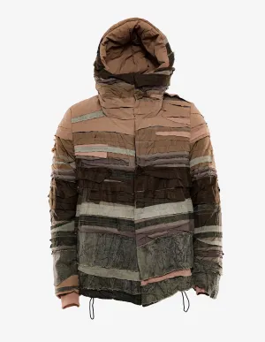 Textured Patchwork Winter Jacket