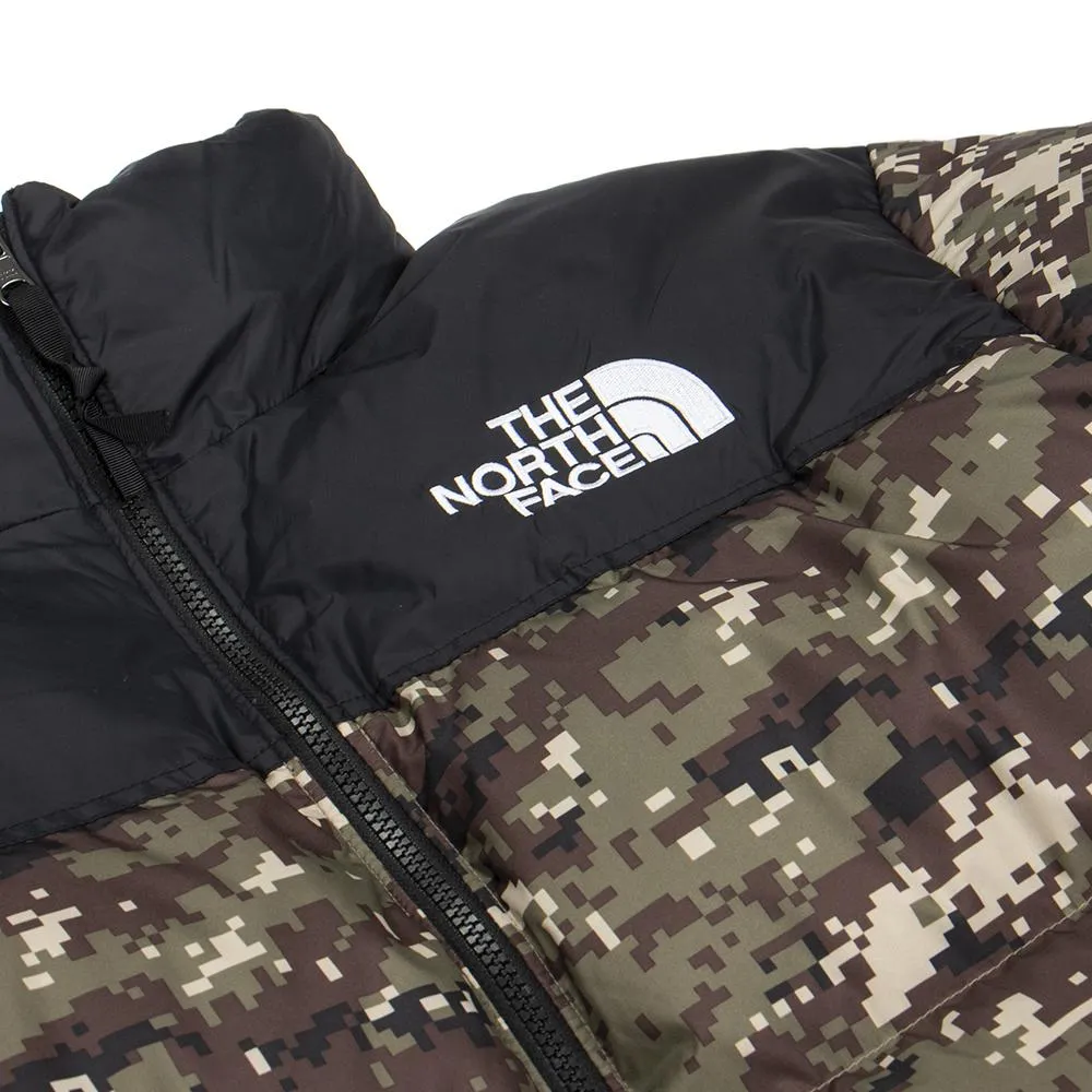 The North Face 1996 Retro Nuptse Jacket / Burnt Olive Green Digi Camo