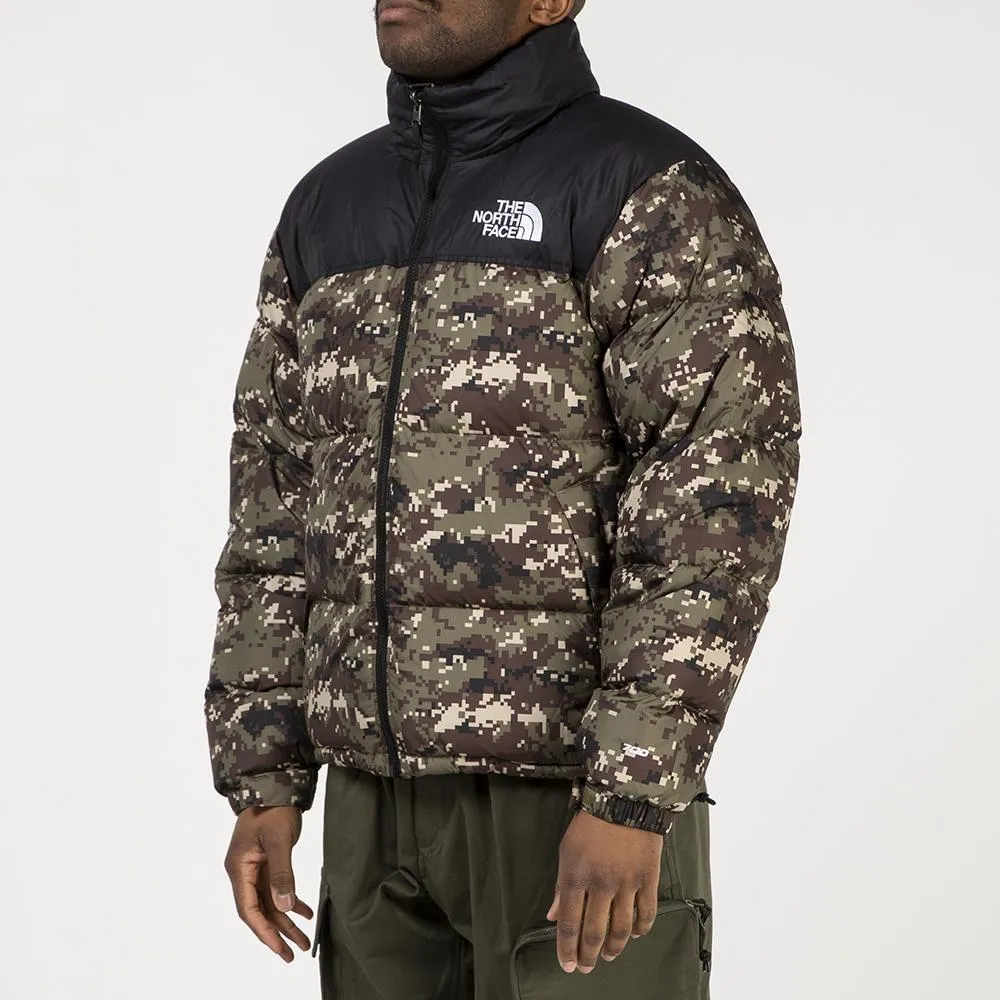 The North Face 1996 Retro Nuptse Jacket / Burnt Olive Green Digi Camo