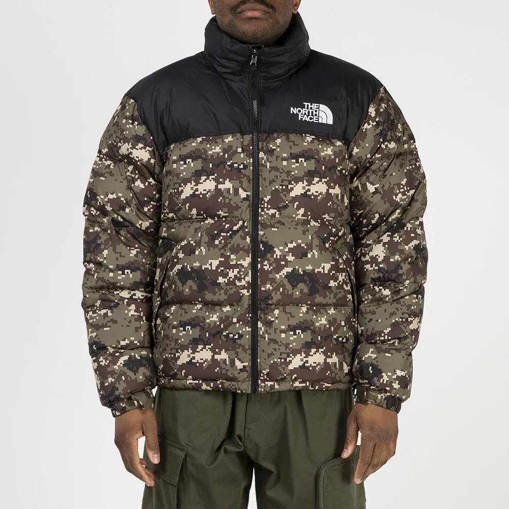 The North Face 1996 Retro Nuptse Jacket / Burnt Olive Green Digi Camo