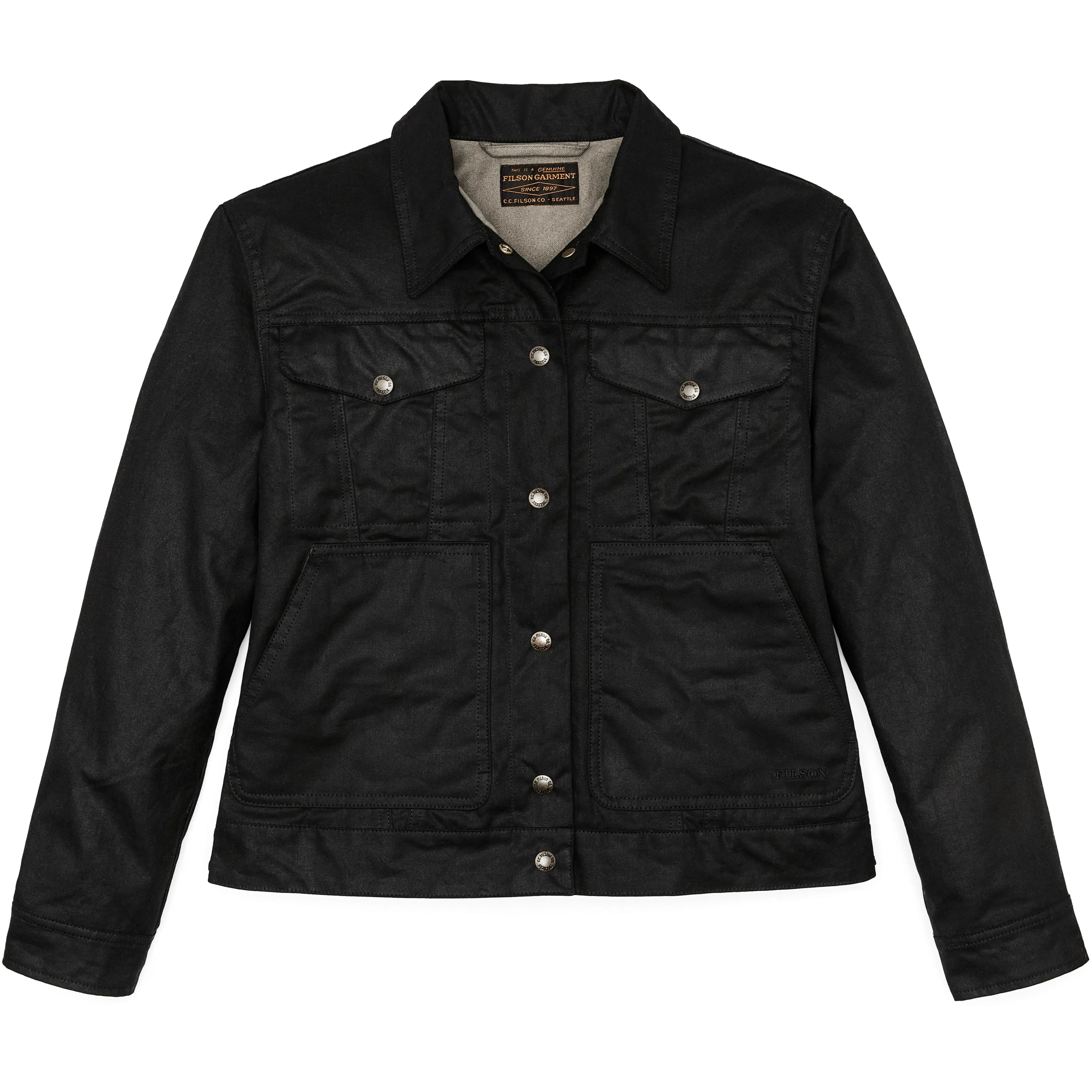 Women's Short Lined Cruiser Jacket- Black